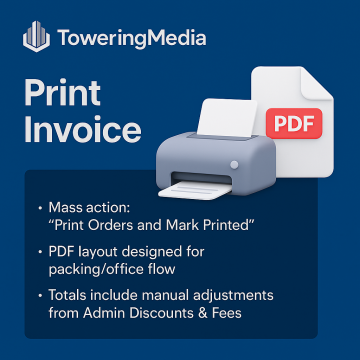 Magento2 Print Order Extension