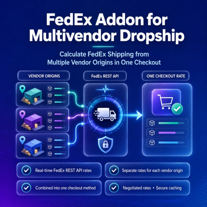 FedEx Addon for Multivendor Dropship