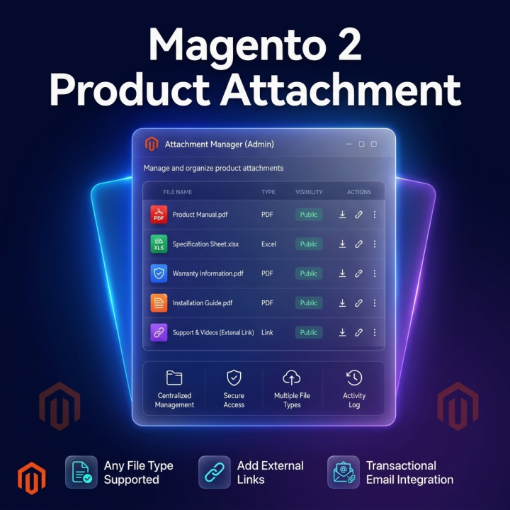 Magento 2 Product Attachment