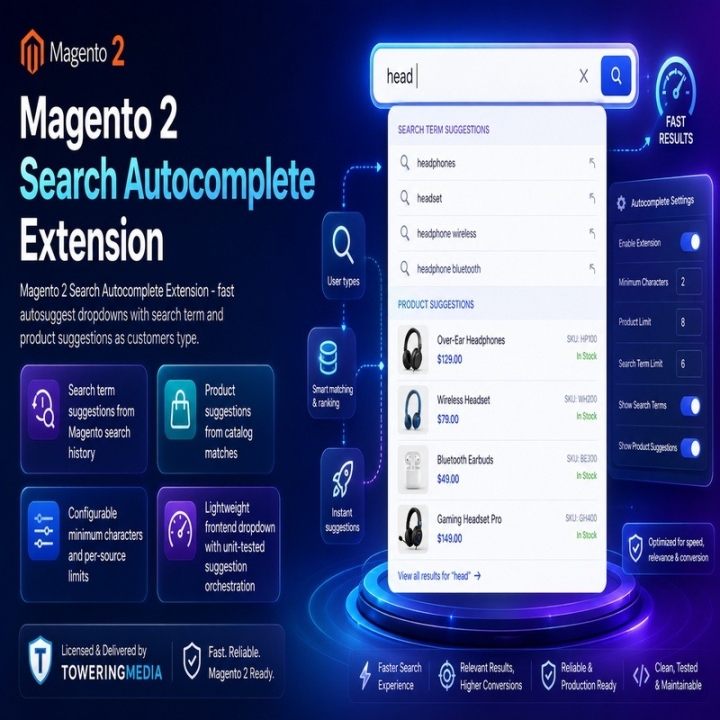 Magento 2 Search Autocomplete Extension