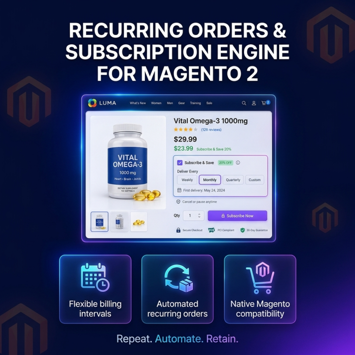 Recurring Orders & Subscription Engine for Magento 2
