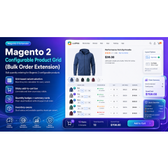 Magento 2 Configurable Product Grid (Bulk Order Extension)