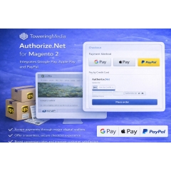 Toweringmedia Authorize.Net Payment Gateway for Magento 2 (React Checkout Pro)