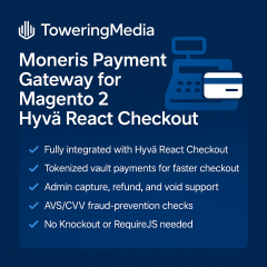 Moneris Payment Gateway for Magento 2 Hyva React Checkout