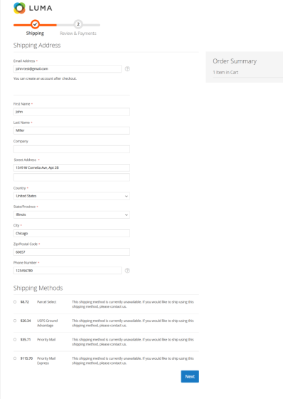 Magento 2 USPS Shipping Extension – Real-Time USPS Rates via REST API v3