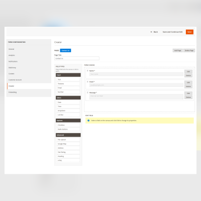 Toweringmedia Custom Form extension Extension