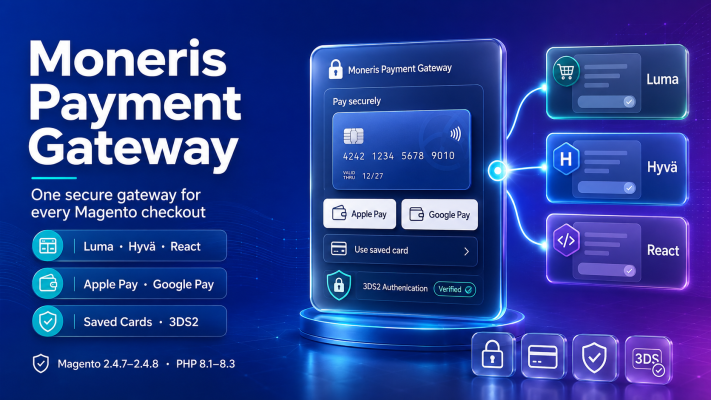 Moneris Payment Gateway for Magento 2 — Luma, Hyvä & React Checkout Pro