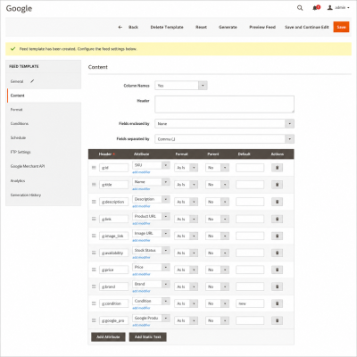 Magento 2 Google Shopping Feed Extension