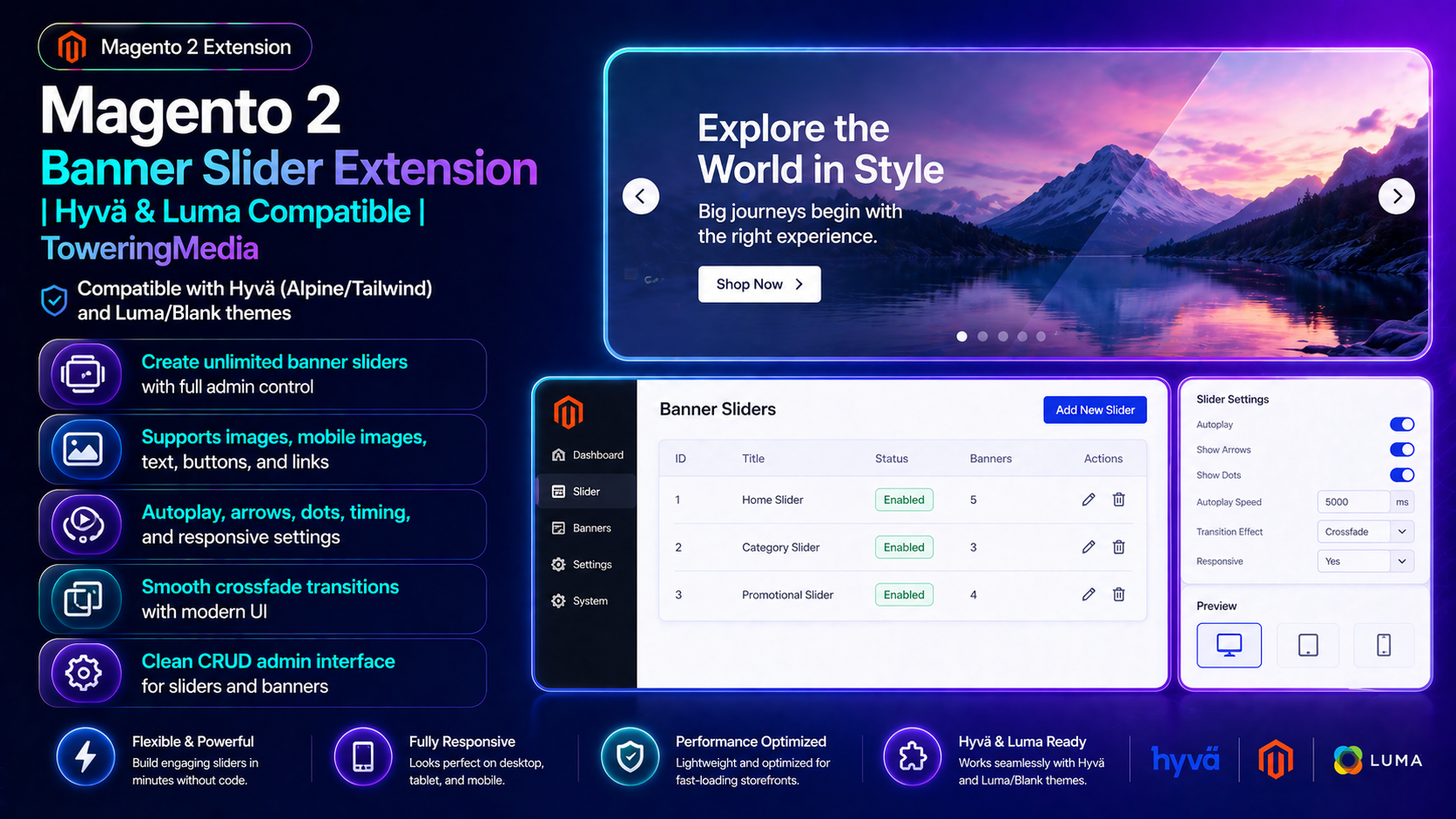 Magento 2 Banner Slider Extension