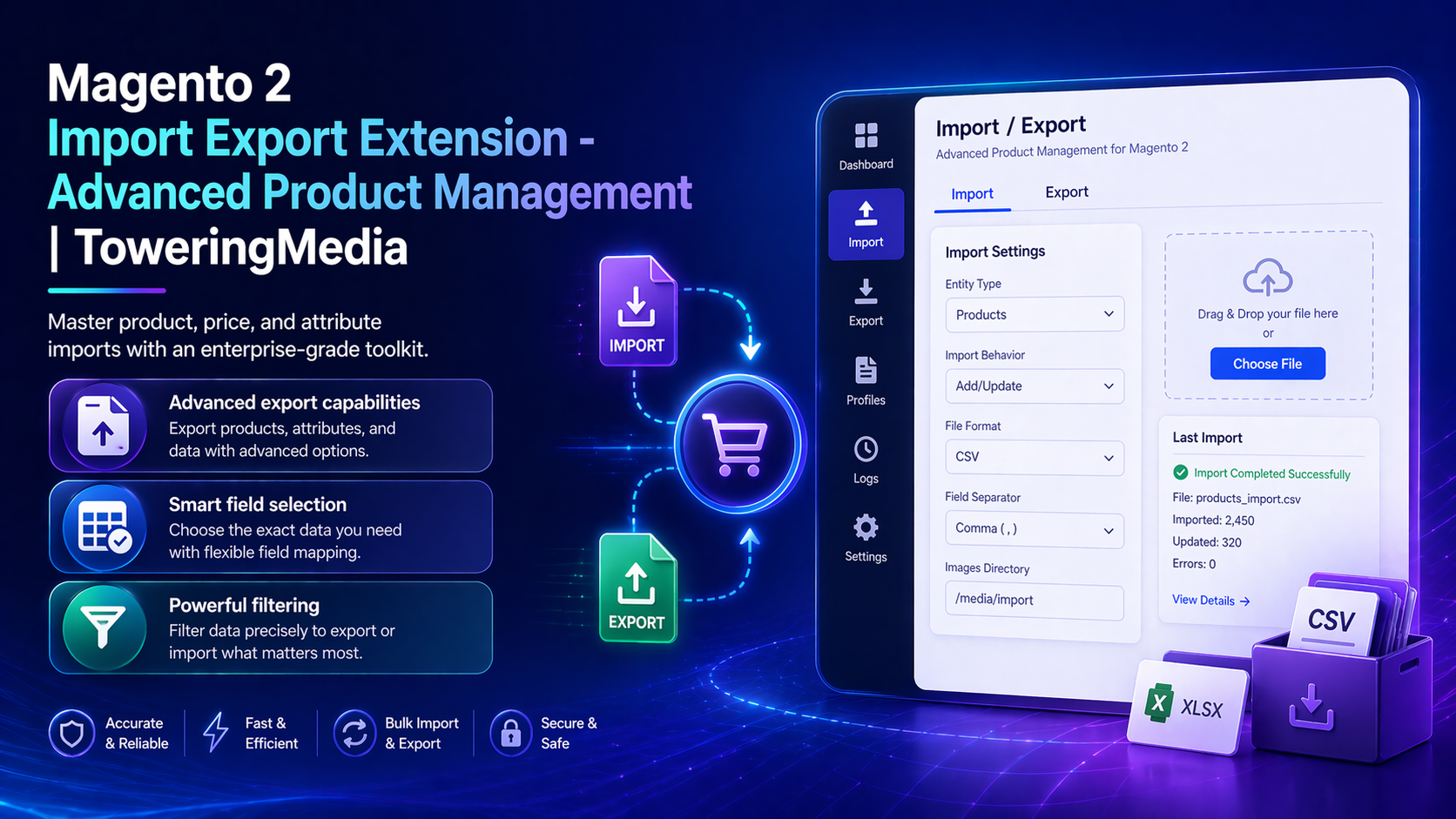 Magento 2 Import Export Extension Advanced Product Management