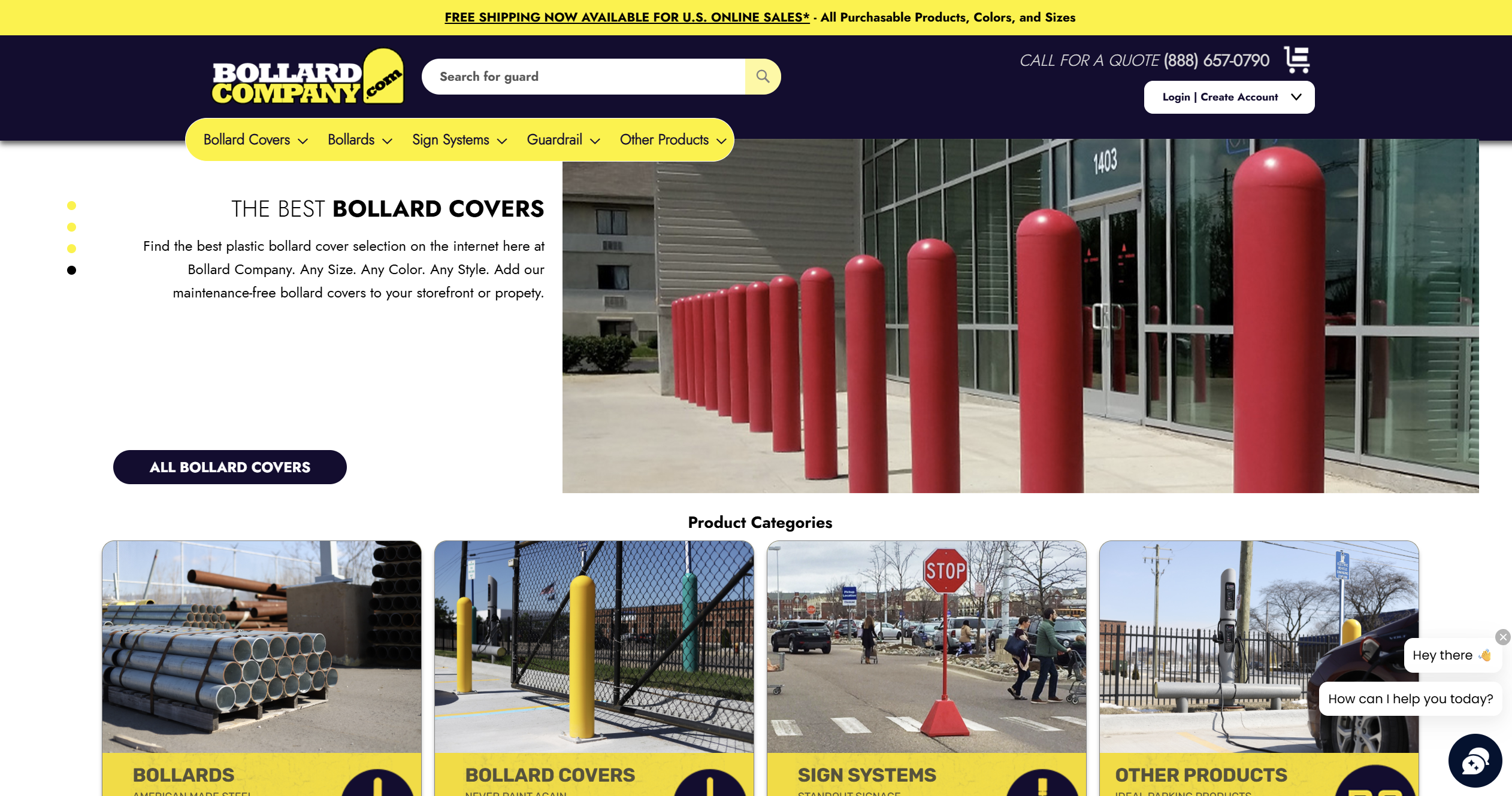 Bollard Company Magento storefront design