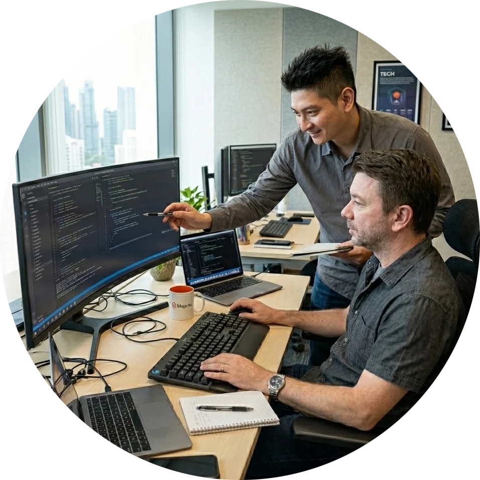 Magento development services team