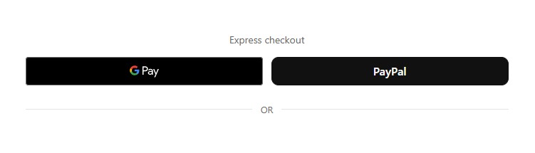 React Checkout Pro express checkout buttons for Google Pay and PayPal Wallet in Magento 2 checkout