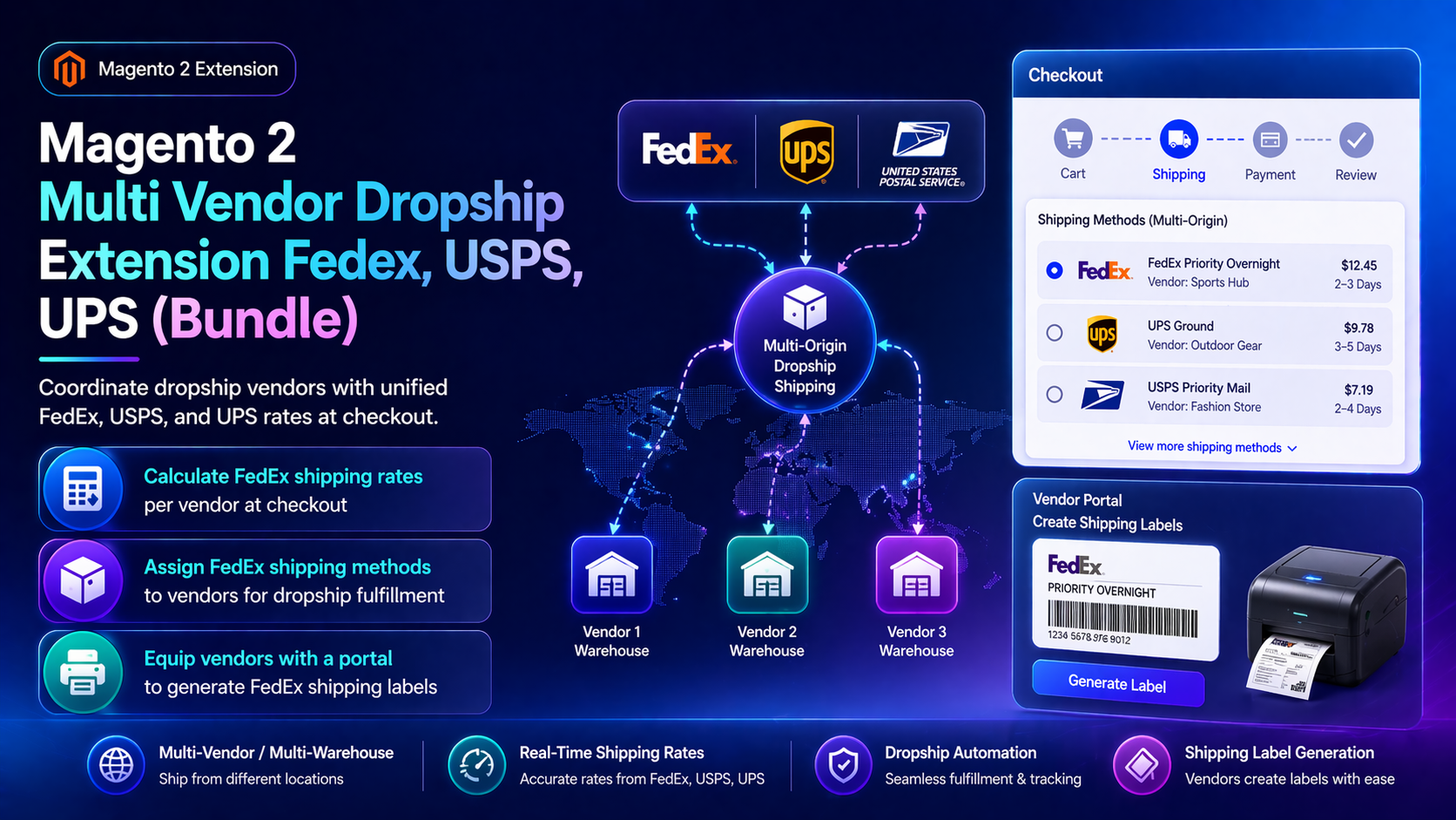 Magento 2 Multi Vendor Dropship Bundle